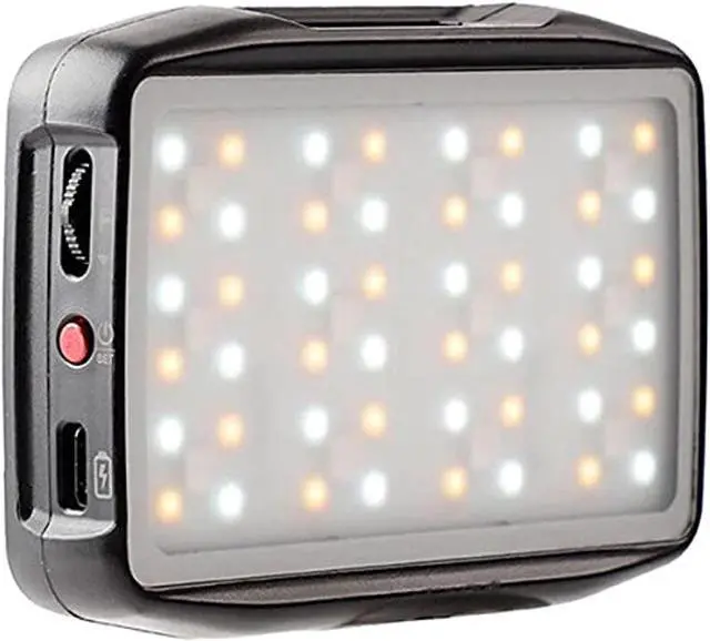 Main image of Falconeyes PockeLite F7 mini RGB & Variable Color LED Light with Diffuser & Grid