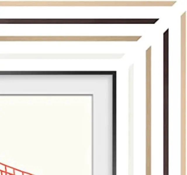 Alt view image 7 of 14 - Samsung Customizable Bezel for Samsung The Frame 65" (Modern Teak)