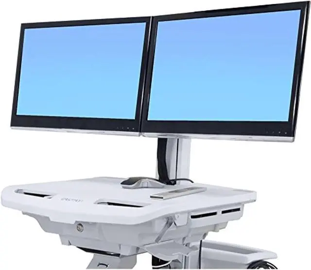 Alt view image 12 of 15 - Ergotron 98-030 Sv Dual Monitor Kit - Adjustable Arm For 2 Lcd Displays - Screen Size: 24 Inch - Cart Mountable