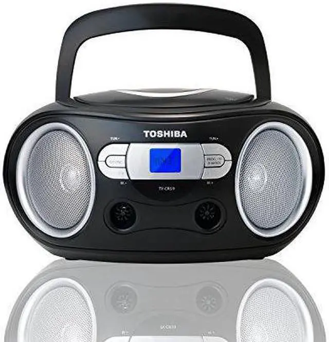 Alt view image 18 of 20 - Toshiba Portable CD Boombox with AM/FM Stereo and Aux Input TY-CRS9
