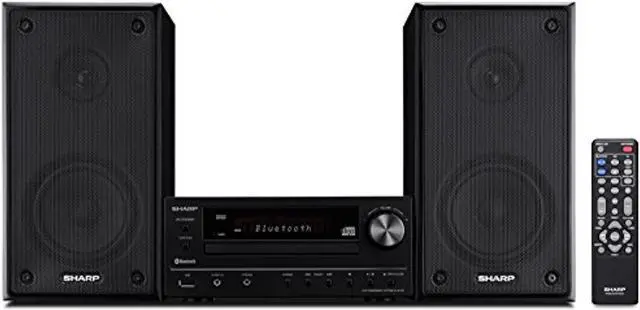 Alt view image 9 of 14 - Sharp XLHF102B HI Fi Component MicroSystem with Bluetooth
