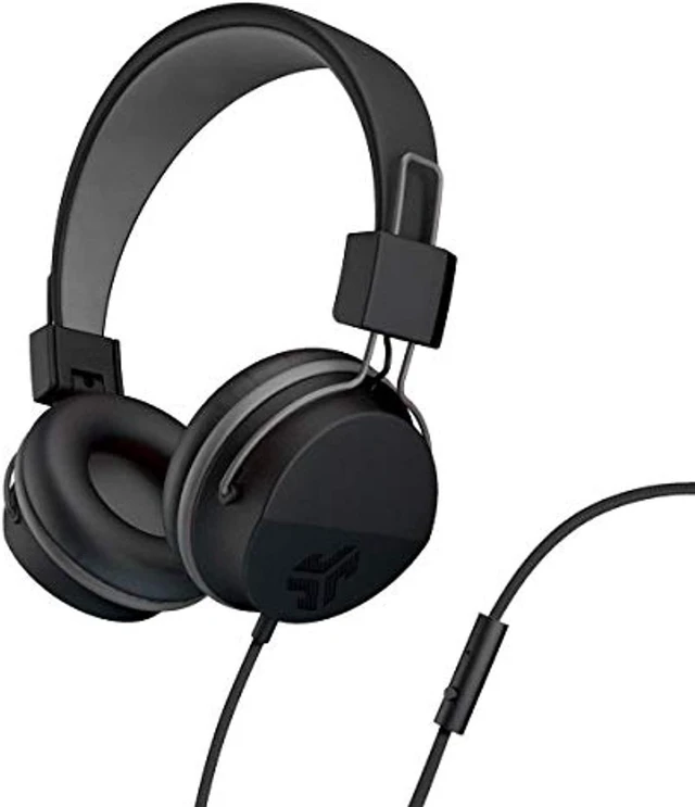 Main image of JLab Audio Neon On-Ear Headphones, Feather Light, with Ultra-plush Eco Leather and 40mm Drivers, Black