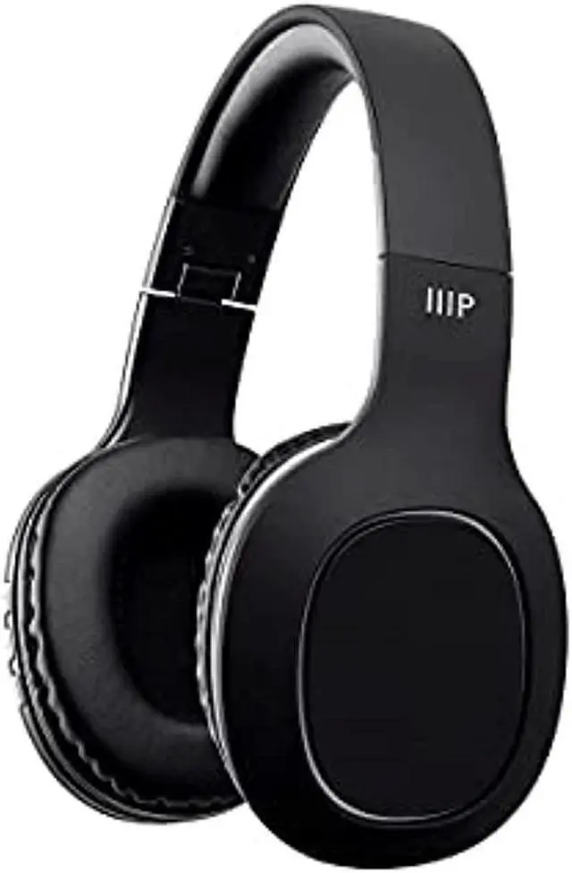 Alt view image 7 of 7 - Monoprice BT-205 Bluetooth 5.0 Over Ear Headphone, Built-in Microphone, 8Hrs Playtime, Lightweight, Foldable, 40mm Drivers, For Home, Work and Travel