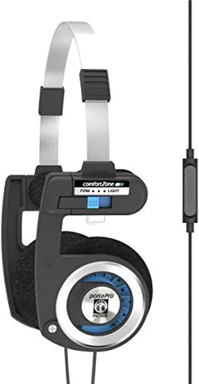 Alt view image 3 of 6 - Koss Porta Pro with Microphone & Remote | On-Ear Headphones | Deep Bass | Collapsible Design
