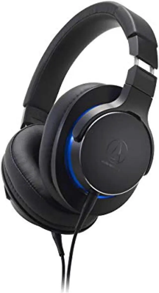 Alt view image 5 of 8 - Audio-Technica ATH-MSR7bBK Over-Ear High-Resolution Headphones, Black