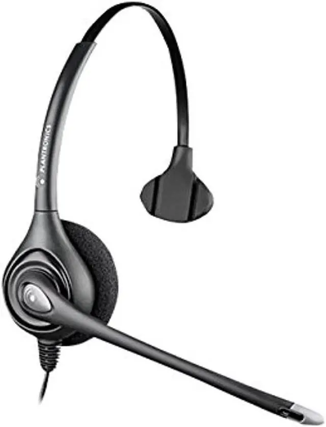 Alt view image 5 of 7 - Plantronics 92715-01 Supraplus Wideband HW251NC QD Monaural Headset - Black