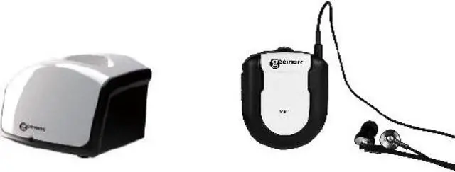 Main image of geemarc hc-cl7350-rx opti clip tv listener extra charging base & headset