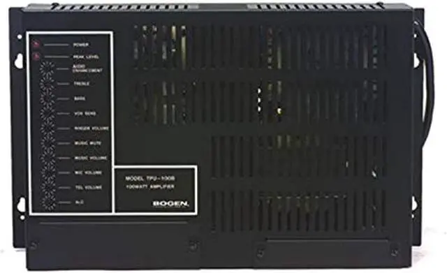 Alt view image 11 of 16 - Bogen - TPU35B - Bogen Communications TPU35B Telephone Paging Amplifier; 0.75 Amp at 120 Volt AC At 60 Hz, 35 Watt RMS,