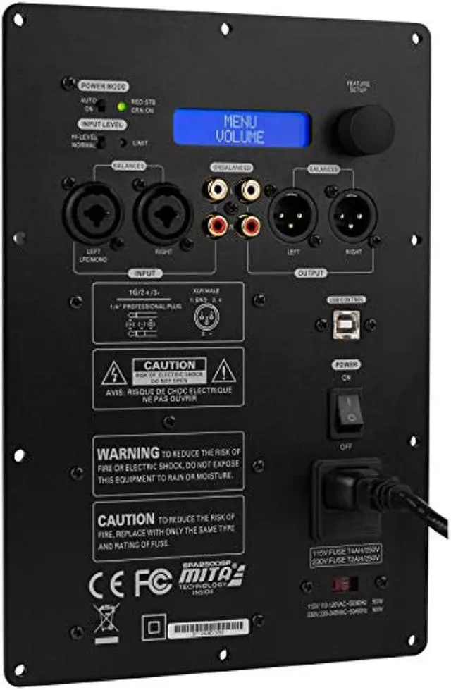 Alt view image 2 of 2 - Dayton Audio SPA250DSP 250W Subwoofer Plate Amplifier with DSP