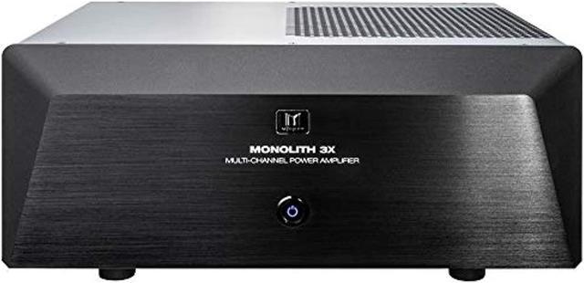 Alt view image 6 of 6 - Monoprice Monolith Multi-Channel Power Amplifier - Black With 3x200 Watt Per Channel, XLR Inputs, For Home Theater & Studio