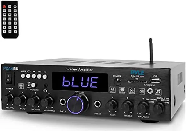 Alt view image 9 of 10 - Pyle PDA4BU Bluetooth 200 Watt Multi Channel Stereo Amplifier Audio Receiver