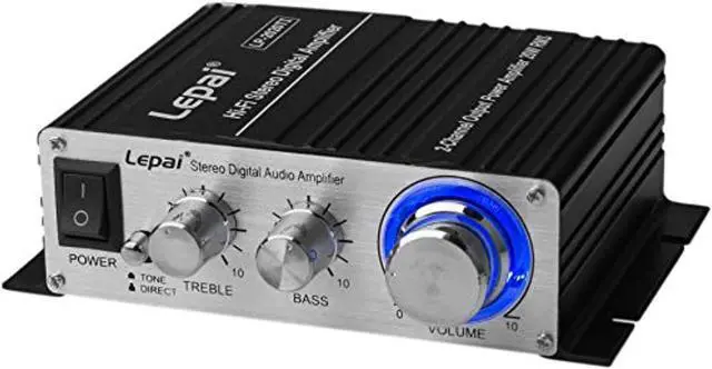 Alt view image 6 of 7 - lepai lp2020ti digital hifi audio mini class d stereo amplifier with power supply
