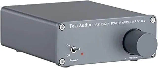 Main image of fosi audio v1.0g 2 channel stereo audio class d amplifier mini hi-fi professional digital amp for home speakers 50w x 2