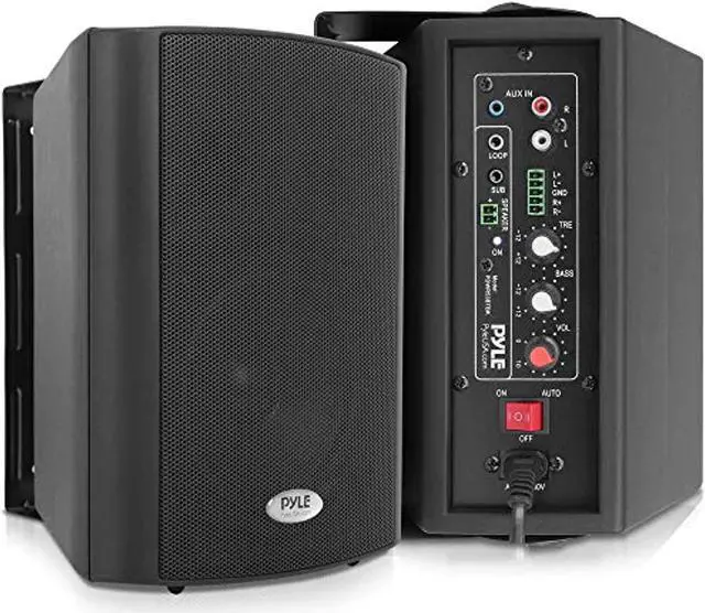 Alt view image 4 of 5 - Pyle PDWR53BTBK Bluetooth Indoor Outdoor 5.25 In Speaker System, Black (2 Pack)