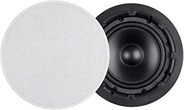 Alt view image 7 of 8 - Monoprice Ceiling Speaker Subwoofer - 8 Inch, Slim Bezel, Easy Install With Dual Voice Coil (Each) - Aria Series