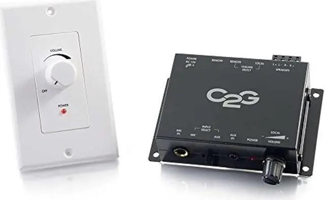 Alt view image 11 of 12 - C2G 40914 COMPACT AMPLIFIER WITH EXTERNAL VOLUME CONTROL (TAA COMPLIANT)