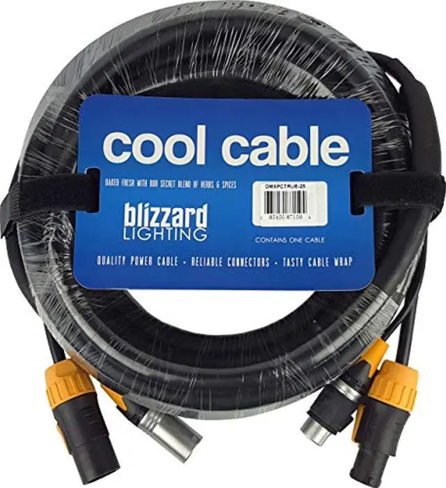 Main image of blizzard lighting cool cables true1 compatible + dmx combo (25ft/3-pin)