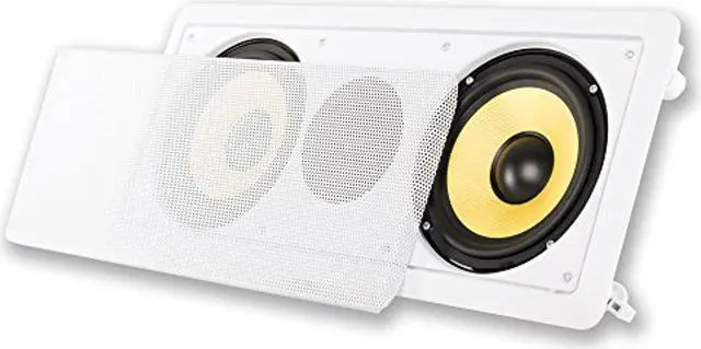 Alt view image 9 of 10 - Acoustic Audio HD-6c Flush Mount Center Speaker with 6.5" Woofers In Wall