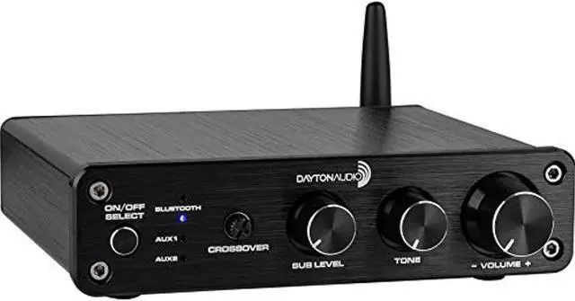 Alt view image 5 of 5 - Dayton Audio 100W 2.1 Class D Bluetooth Amplifier with Sub Frequency Adjustment