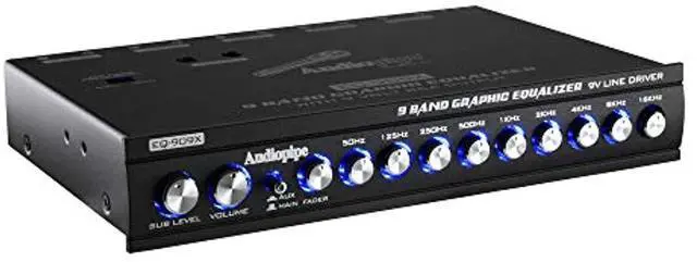 Alt view image 17 of 19 - Audiopipe EQ909X Voltage Display 9 Band Equalizer