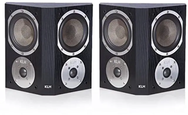 Alt view image 9 of 16 - KLH Beacon Surround Speakers - Pair (Black Oak)