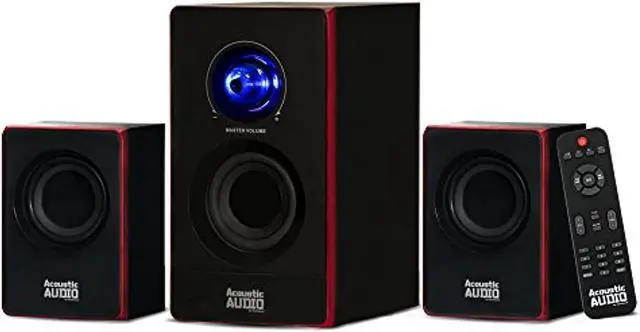 Alt view image 7 of 7 - Acoustic Audio AA2103 Bluetooth Home 2.1 Speaker System for Multimedia Computer Gaming