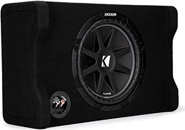 Alt view image 5 of 6 - Kicker 48CDF124 Comp 12" Down-Firing Loaded Subwoofer Enclosure