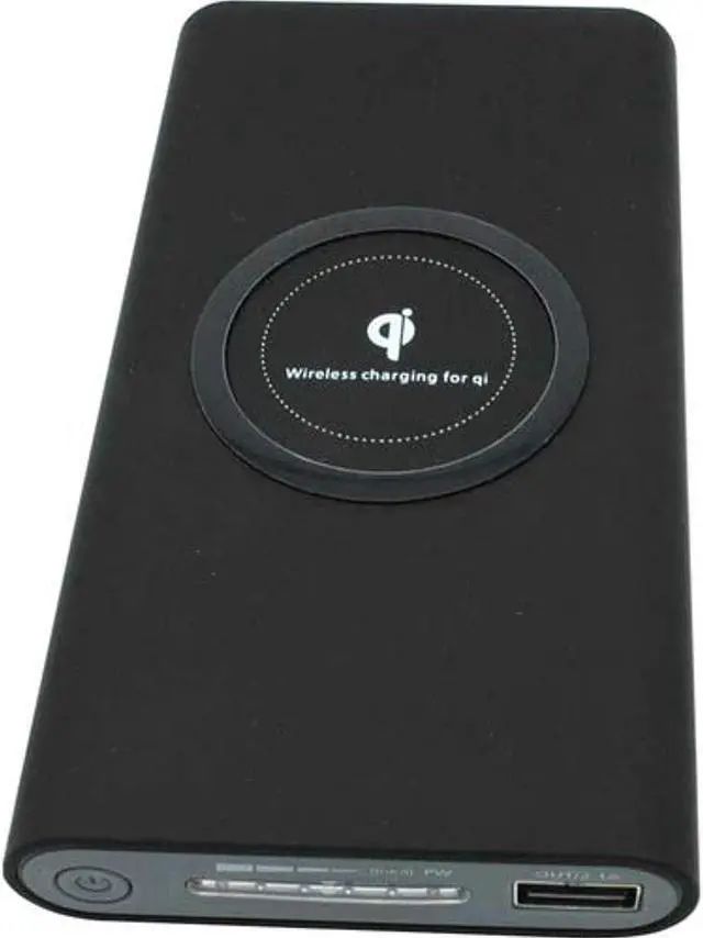 Alt view image 8 of 8 - 4XEM QI Wireless Power Bank 8000mAh Mobile Charging Station 2A 5V Black