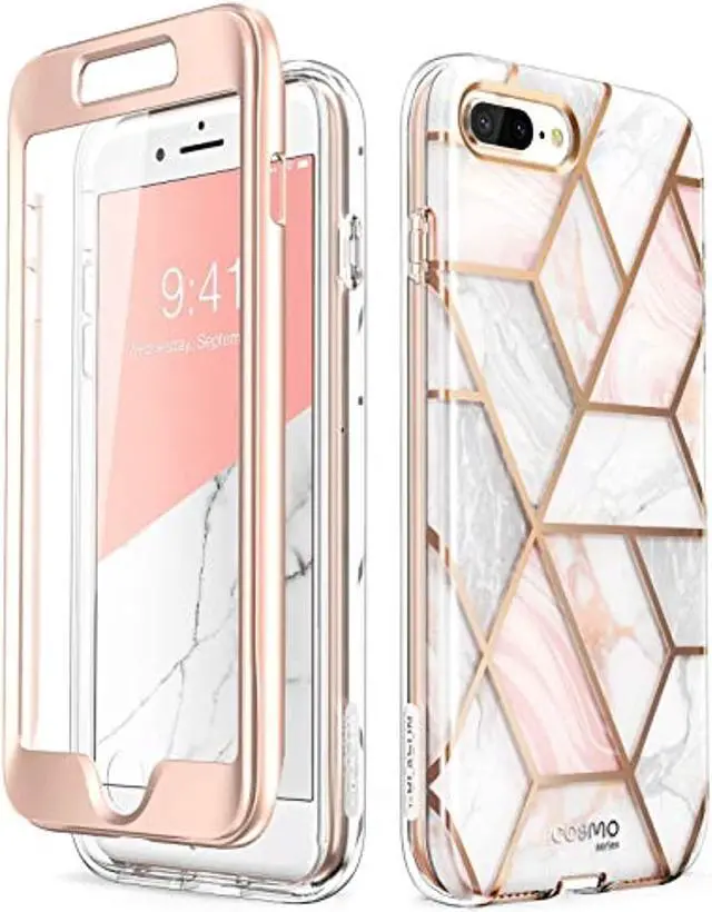 Alt view image 8 of 9 - i-Blason Cosmo Glitter Clear Bumper Case for iPhone 8 Plus/iPhone 7 Plus