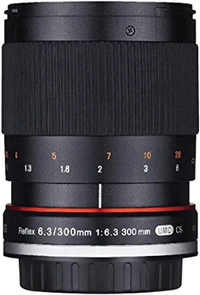 Main image of rokinon 300m-fx-bk 300mm f6.3 mirror lens for fuji x mirrorless interchangeable lens cameras , black
