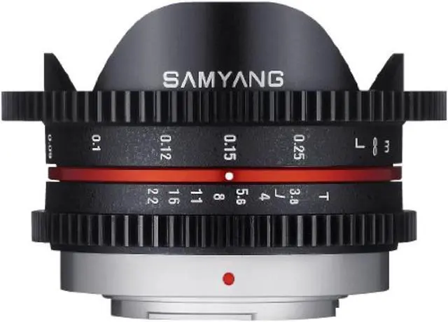 Alt view image 13 of 13 - Samyang Cine SYCV75MFT 7.5mm T3.8 Cine Fisheye Lens for Olympus/Panasonic Mic...