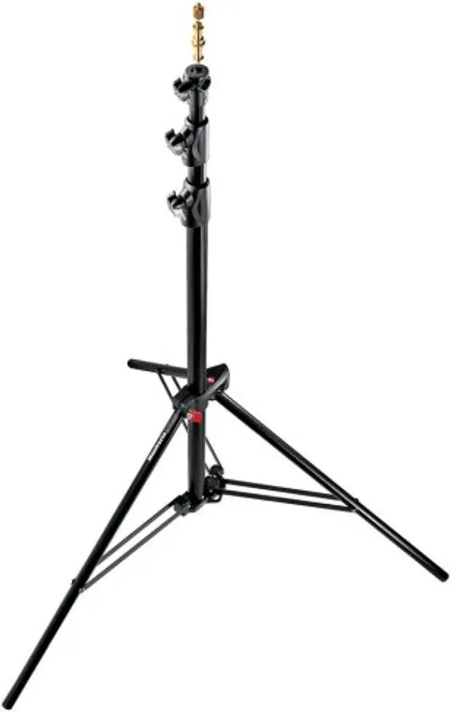 Alt view image 13 of 13 - Manfrotto 1005BAC 107" Air Cushioned Aluminum Ranker Light Stand with 3-Sections & 2 Risers, Black