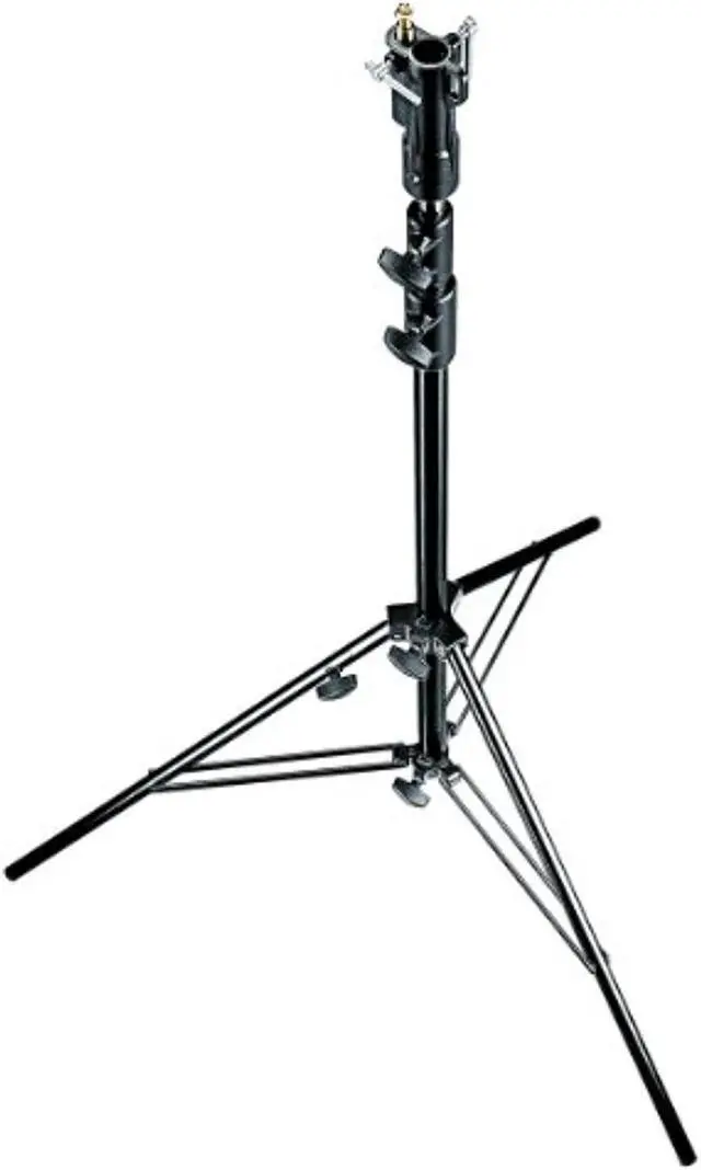 Alt view image 4 of 5 - Manfrotto 007BU 3- Section Aluminum Senior Stand with Leveling Leg (Black)