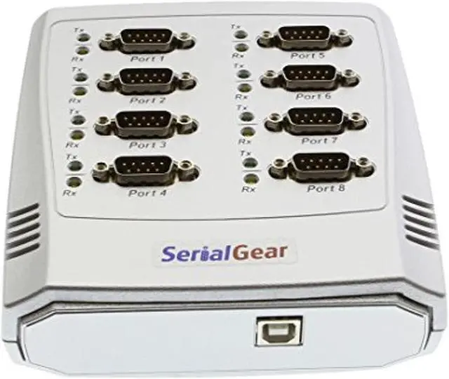 Alt view image 7 of 7 - SerialGear 8-Port RS-232 USB to Serial Adapter Data Control Box