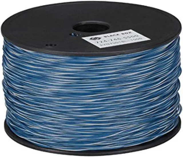 Main image of black box network services cat.5 cross-connect wire - 1000ft - blue eyn7001bl-1000