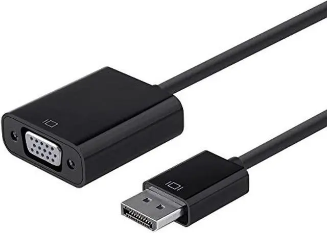 Alt view image 6 of 14 - Monoprice DisplayPort 1.2a to VGA Active Adapter - Black, For HDTV, Projector, Computer, Monitor Desktop, Laptop, PC