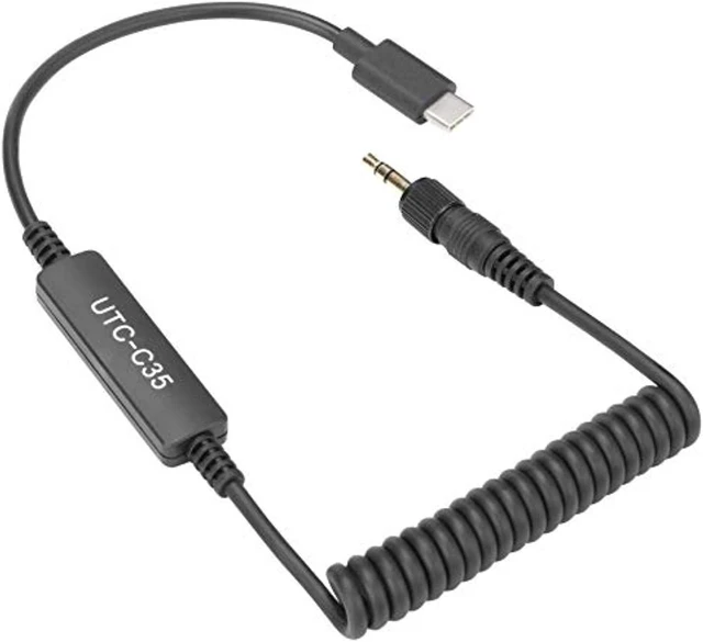 Alt view image 6 of 6 - Saramonic UTC-C35 3.5mm Locking Male to USB C Adapter Cable with A/D Converter