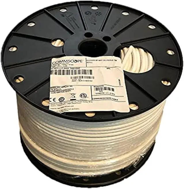 Alt view image 7 of 7 - 500' Reel Spool Commscope F677TSVV White RG6 Single Cable Coax Coaxial Satellite