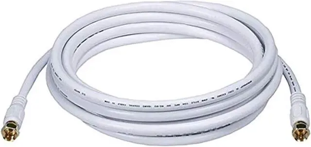 Alt view image 2 of 5 - Monoprice 10 ft. RG-6 Coaxial Cable, White; For Use With Video Equipment 6315