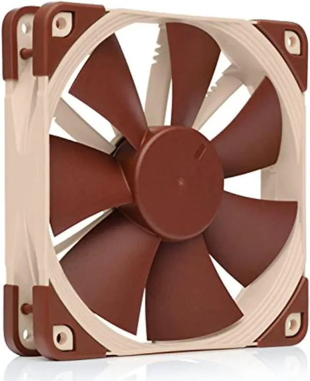 Alt view image 8 of 8 - Noctua NF-F12 5V, Premium Quiet Fan with USB Power Adaptor Cable, 3-Pin, 5V Version (120mm, Brown)