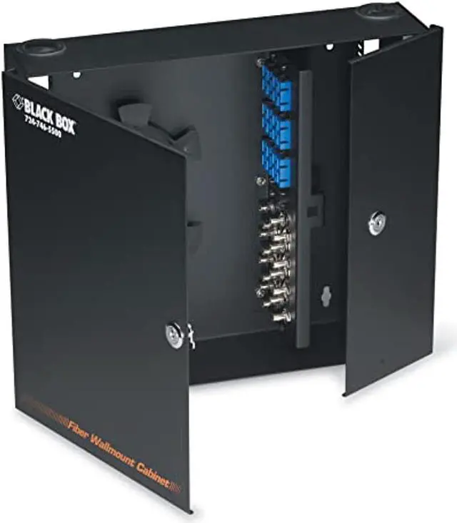 Alt view image 5 of 8 - BLACK BOX JPM402A-R3 FIBER ENCLOSURE - WALLMOUNT, LOCKING, 4-SLOT, 45 DAY STANDARD RETURN POLICY