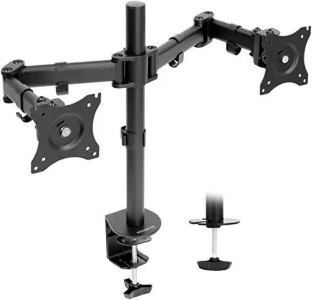 Alt view image 9 of 12 - Mount-It! MI-1752 Full Motion Dual Monitor Desk Mount