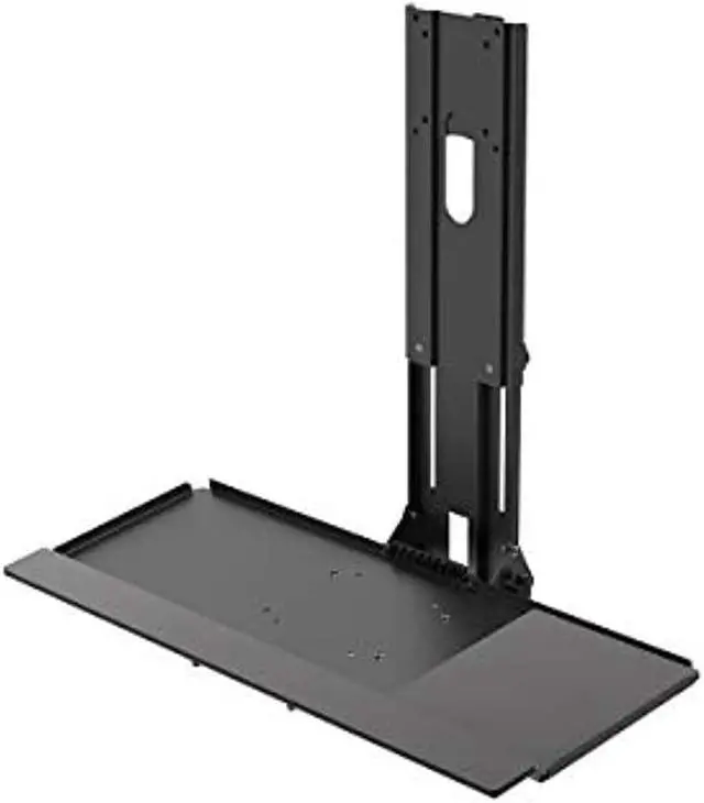 Alt view image 8 of 19 - Monoprice Workstation Wall Mount for Keyboard and Monitor