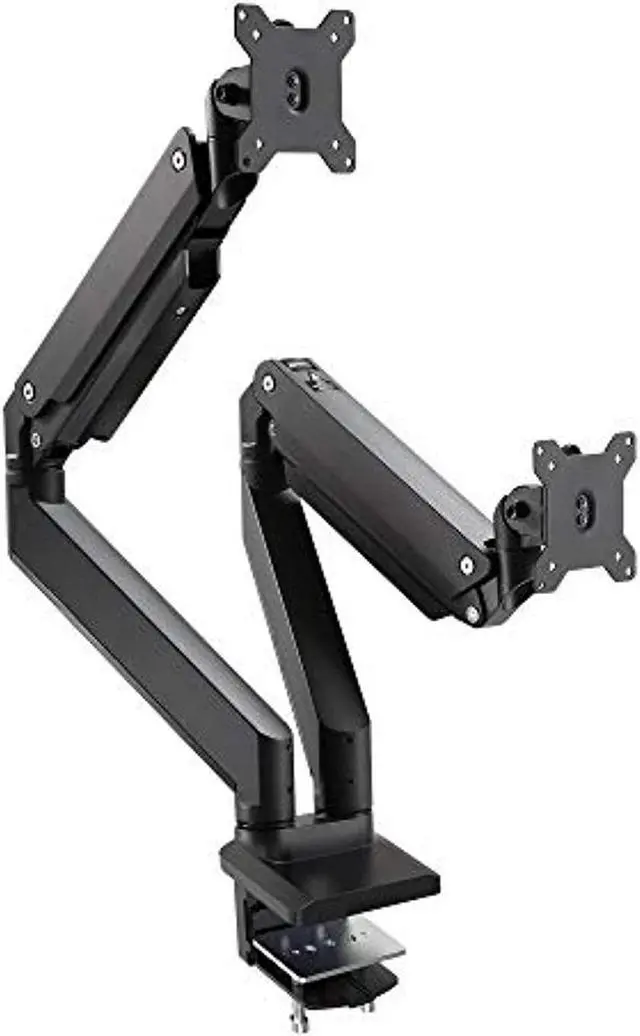 Alt view image 16 of 20 - SIIG Dual Monitor Heavy-Duty Premium Aluminum Gas Spring Desk Mount CEMT3011S1