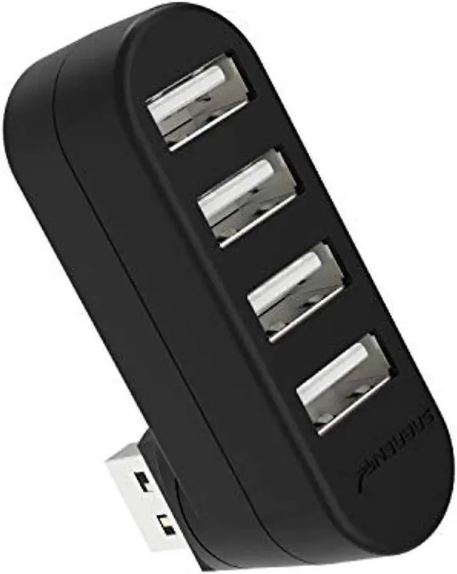 Alt view image 11 of 20 - Sabrent 4-Port USB 2.0 Hub [90°/180° Degree Rotatable] (HB-UMN4)
