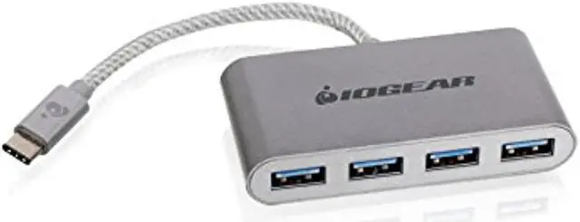 Alt view image 2 of 6 - iogear hub-c - usb-c to 4-port usb-a hub, guh3c14