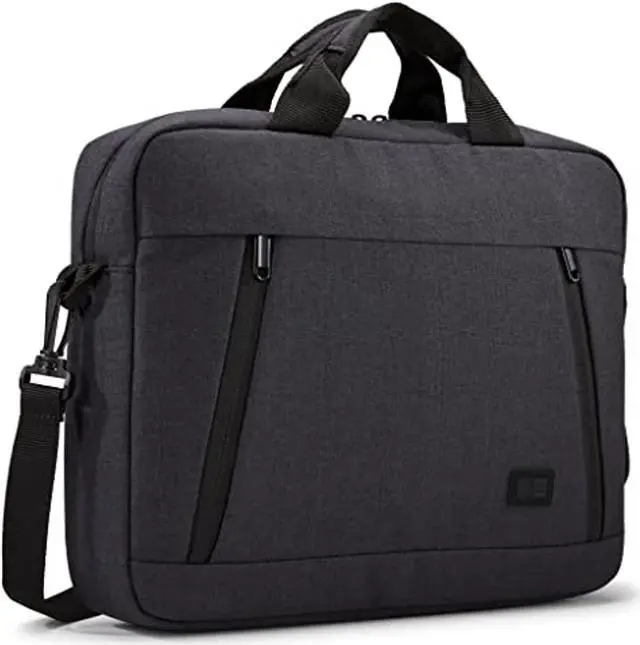 Alt view image 20 of 20 - Case Logic Huxton Carrying Case (Attaché) for 10.1" to 13.3" Apple iPad Notebook - Black - Heather Fabric, Polyster - Handle, Shoulder Strap, Luggage Strap - 11.4" Height x 1