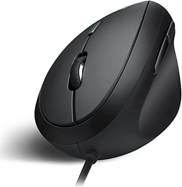 Alt view image 7 of 8 - Perixx PERIMICE-519 Wired Ergonomic Small Vertical Mouse - Portable Small Design - Ideal for Gaming/Home/Office/Travel - 105x67x58 mm