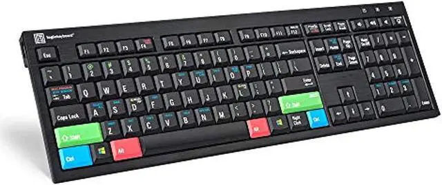 Alt view image 2 of 2 - LogicKeyboard Ergo Keyboard PC Nero Line, US #SKB-ERG2-BJPU-US