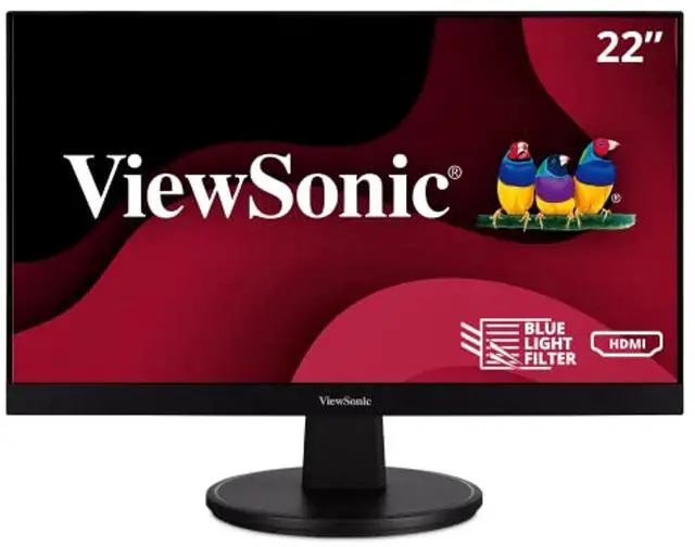 Alt view image 19 of 20 - ViewSonic VA2247-MH 22 Inch Full HD 1080p Monitor with Ultra-Thin Bezel, Adaptive Sync, 75 Hz, Eye Care, HDMI, VGA Inputs for Home and Office